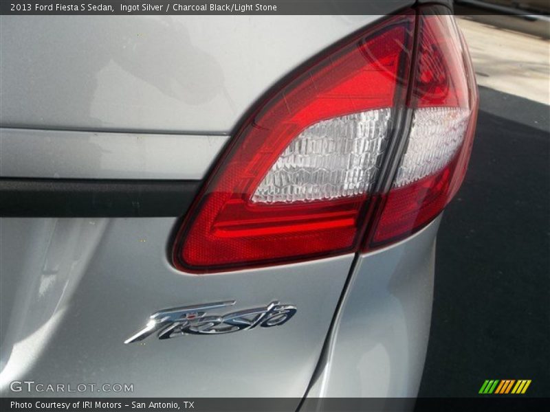 Ingot Silver / Charcoal Black/Light Stone 2013 Ford Fiesta S Sedan