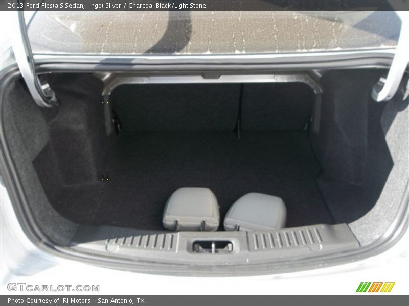 Ingot Silver / Charcoal Black/Light Stone 2013 Ford Fiesta S Sedan