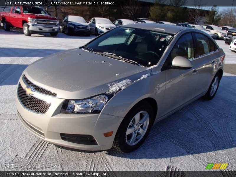 Champagne Silver Metallic / Jet Black 2013 Chevrolet Cruze LT