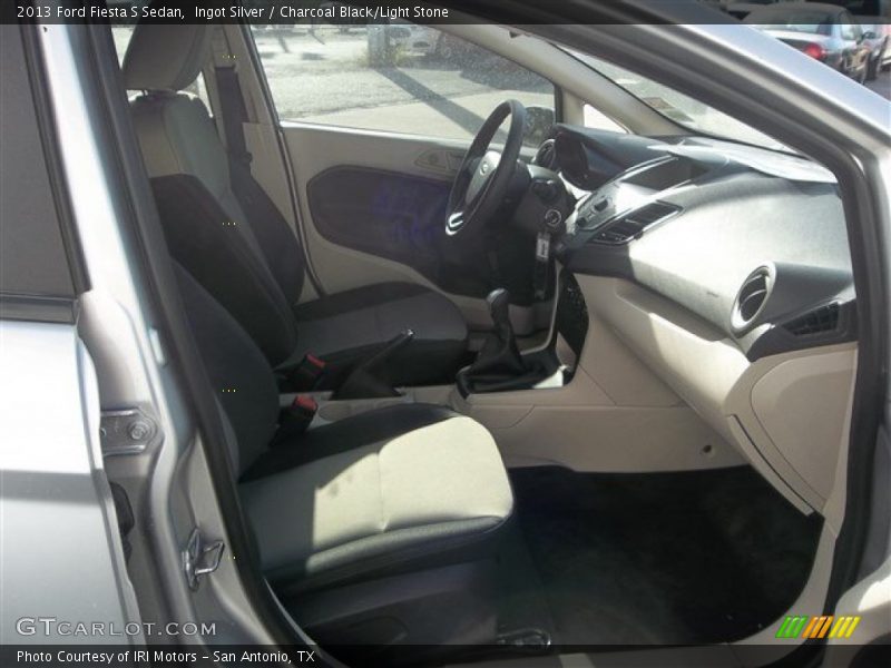 Ingot Silver / Charcoal Black/Light Stone 2013 Ford Fiesta S Sedan