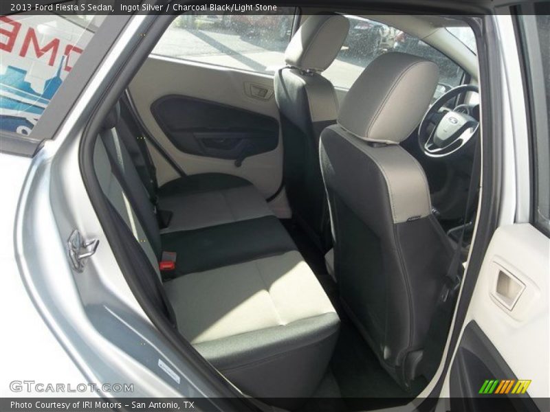 Ingot Silver / Charcoal Black/Light Stone 2013 Ford Fiesta S Sedan
