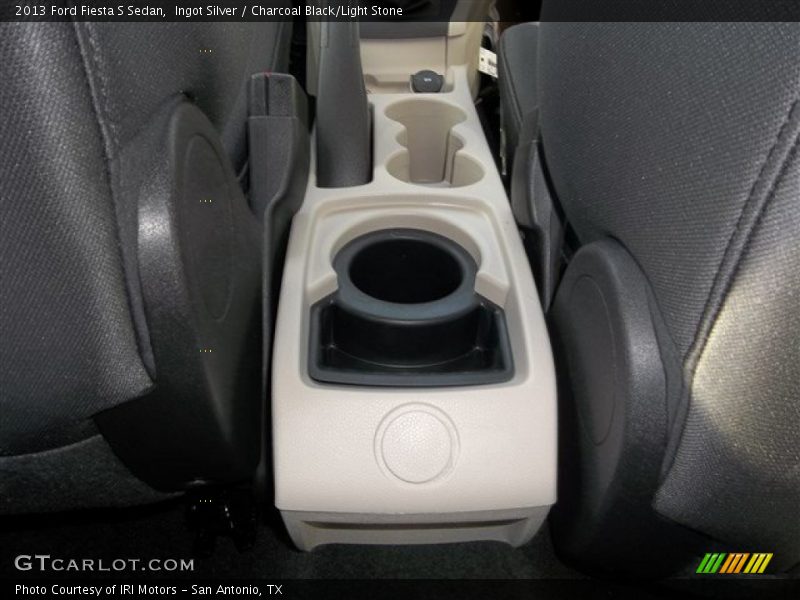 Ingot Silver / Charcoal Black/Light Stone 2013 Ford Fiesta S Sedan