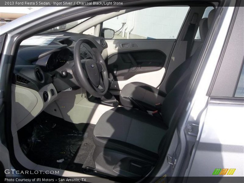 Ingot Silver / Charcoal Black/Light Stone 2013 Ford Fiesta S Sedan
