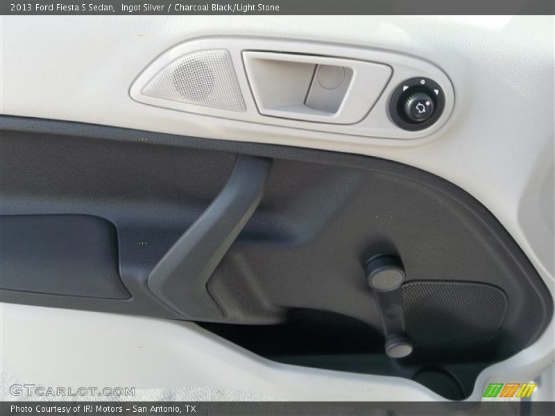 Ingot Silver / Charcoal Black/Light Stone 2013 Ford Fiesta S Sedan