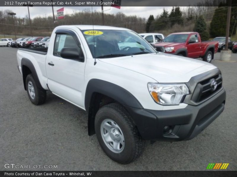 Super White / Graphite 2012 Toyota Tacoma Regular Cab 4x4