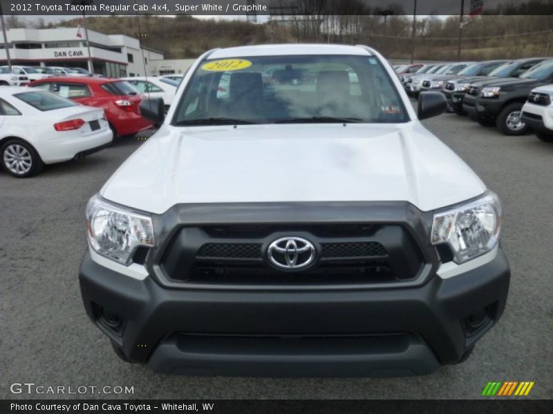 Super White / Graphite 2012 Toyota Tacoma Regular Cab 4x4
