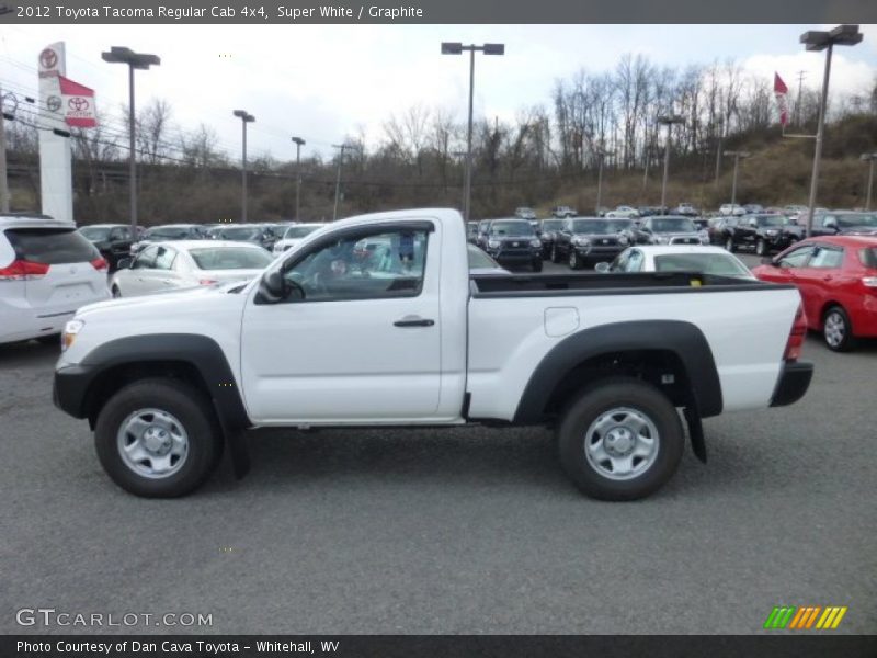 Super White / Graphite 2012 Toyota Tacoma Regular Cab 4x4