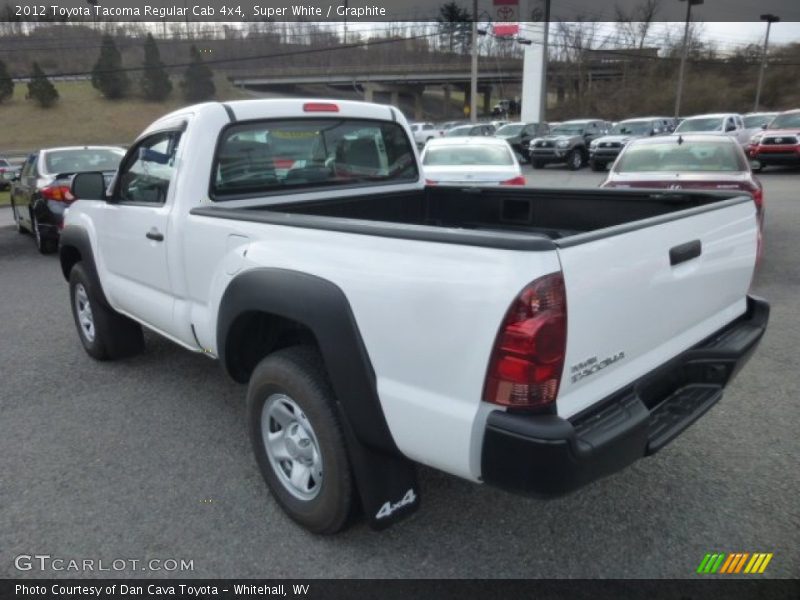 Super White / Graphite 2012 Toyota Tacoma Regular Cab 4x4