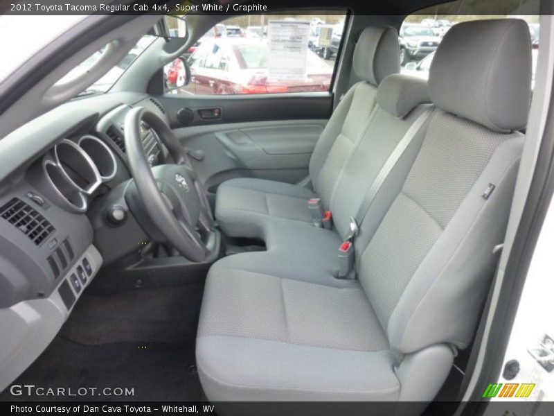 Super White / Graphite 2012 Toyota Tacoma Regular Cab 4x4