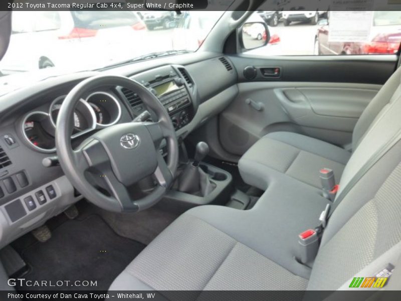 Super White / Graphite 2012 Toyota Tacoma Regular Cab 4x4