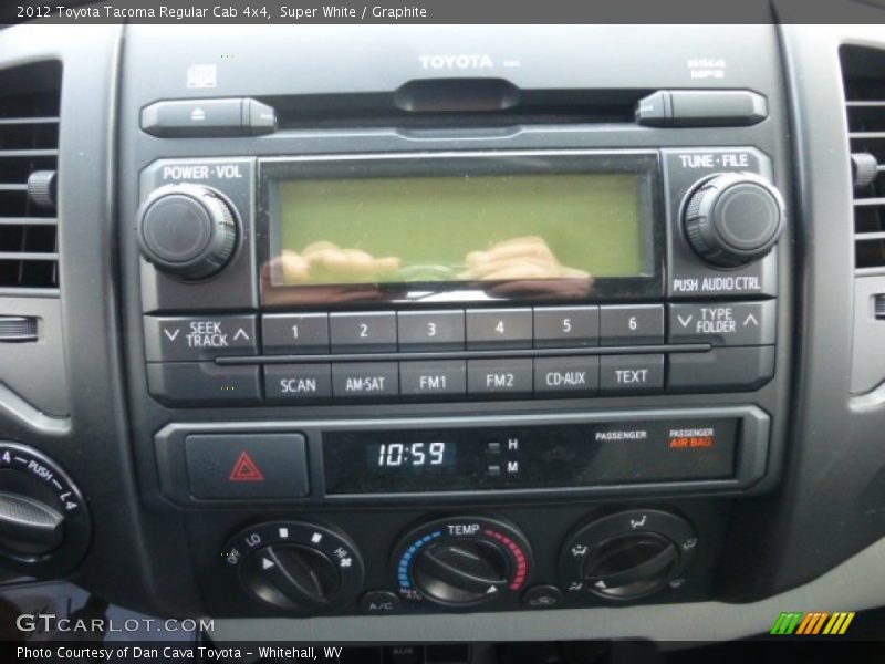 Super White / Graphite 2012 Toyota Tacoma Regular Cab 4x4