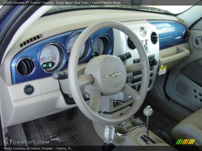 Deep Water Blue Pearl / Pastel Pebble Beige 2009 Chrysler PT Cruiser Touring