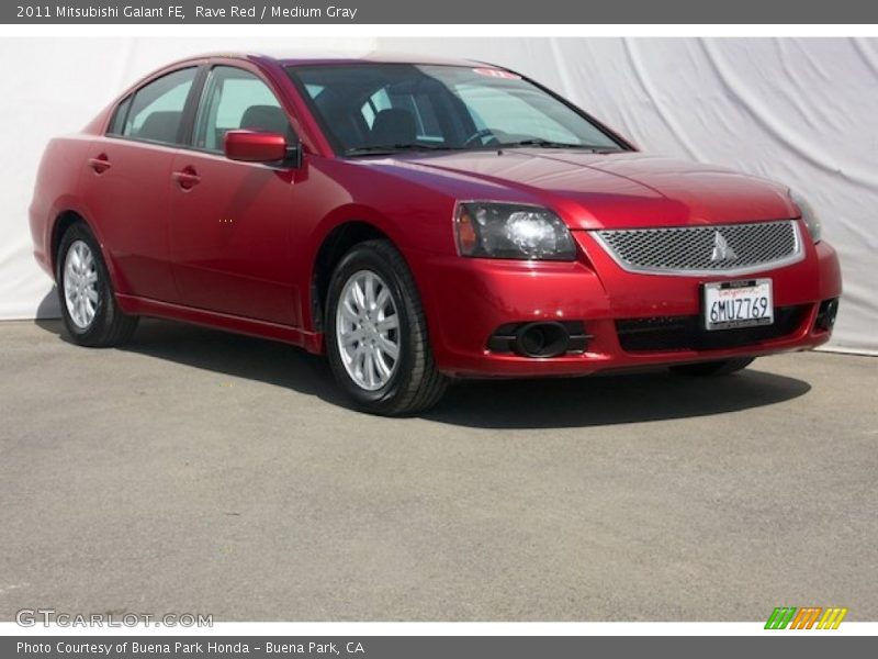 Rave Red / Medium Gray 2011 Mitsubishi Galant FE