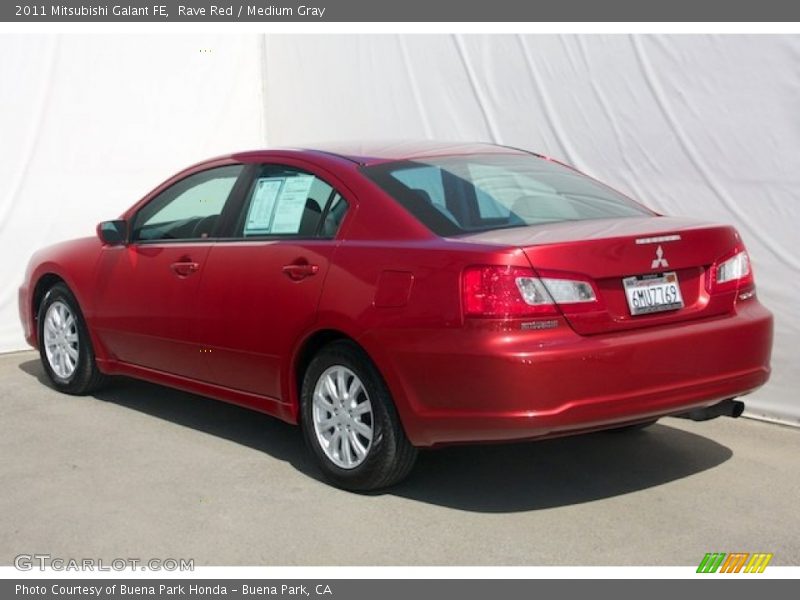 Rave Red / Medium Gray 2011 Mitsubishi Galant FE