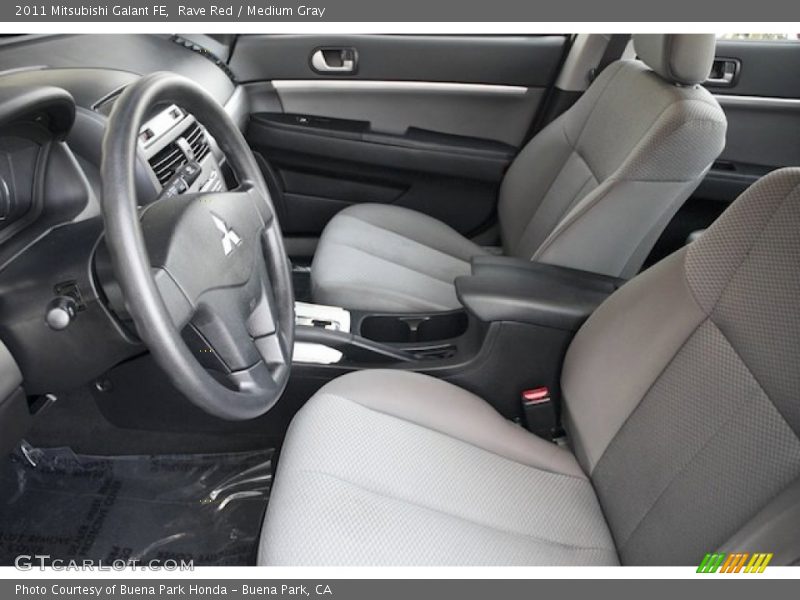 Rave Red / Medium Gray 2011 Mitsubishi Galant FE