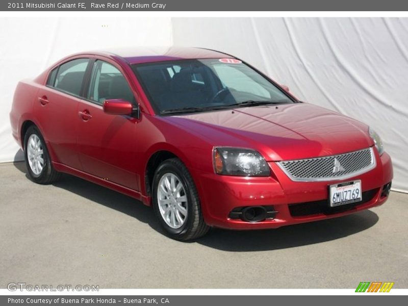 Rave Red / Medium Gray 2011 Mitsubishi Galant FE