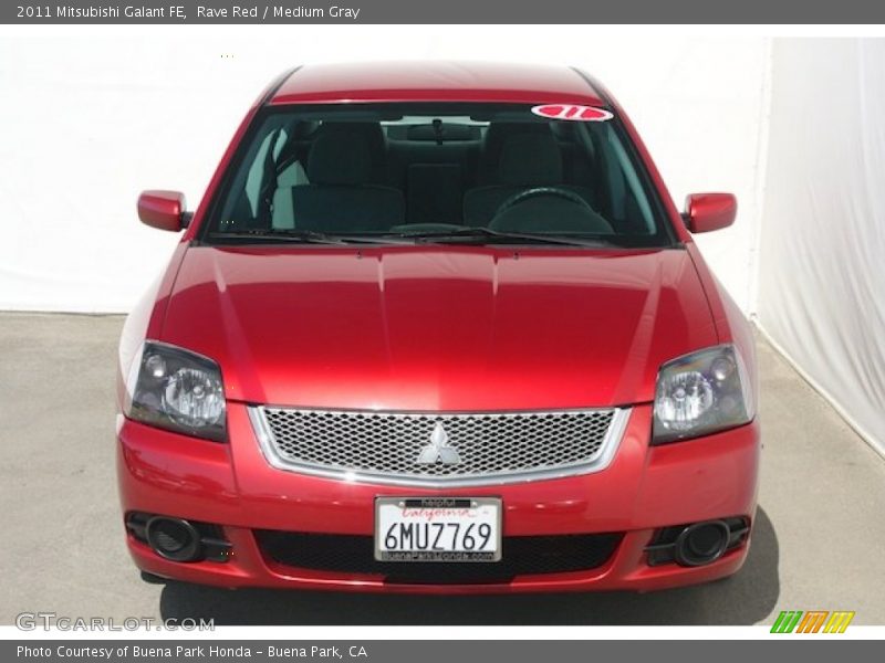 Rave Red / Medium Gray 2011 Mitsubishi Galant FE