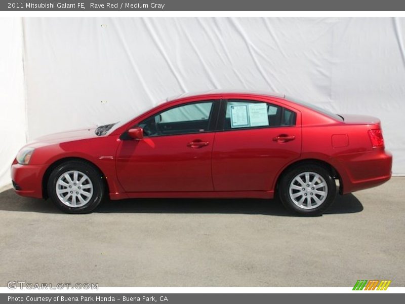 Rave Red / Medium Gray 2011 Mitsubishi Galant FE