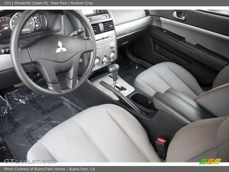 Rave Red / Medium Gray 2011 Mitsubishi Galant FE