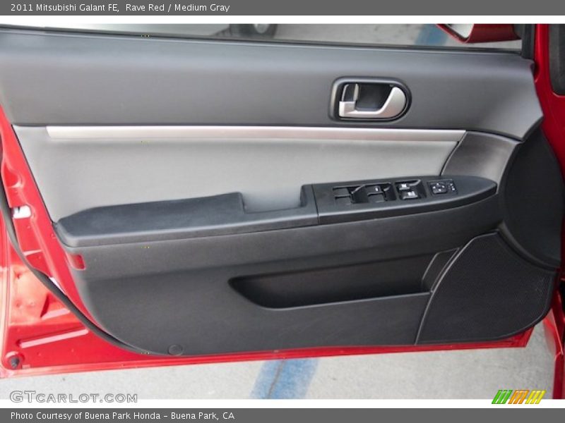 Rave Red / Medium Gray 2011 Mitsubishi Galant FE