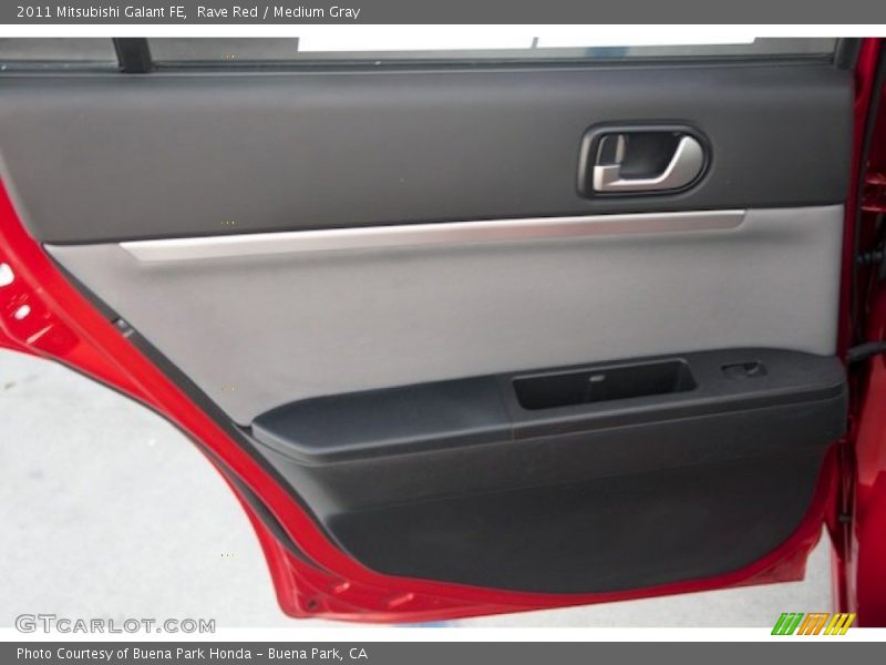 Rave Red / Medium Gray 2011 Mitsubishi Galant FE