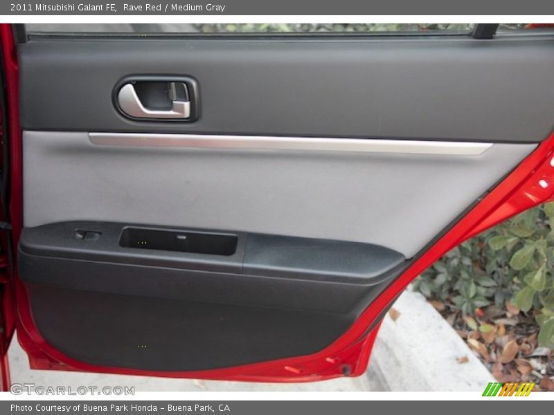Rave Red / Medium Gray 2011 Mitsubishi Galant FE