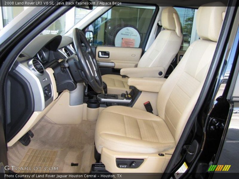 Front Seat of 2008 LR3 V8 SE