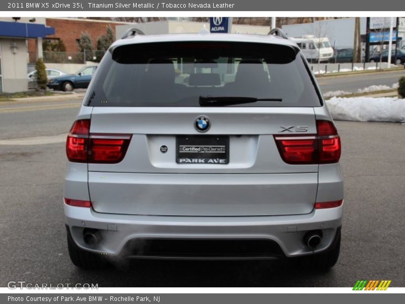 Titanium Silver Metallic / Tobacco Nevada Leather 2011 BMW X5 xDrive 35i