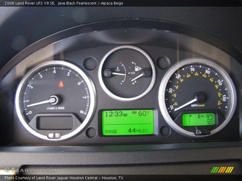  2008 LR3 V8 SE V8 SE Gauges