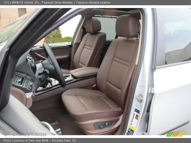Titanium Silver Metallic / Tobacco Nevada Leather 2011 BMW X5 xDrive 35i