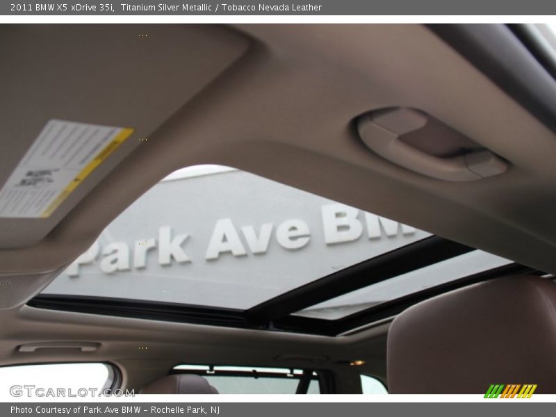 Titanium Silver Metallic / Tobacco Nevada Leather 2011 BMW X5 xDrive 35i