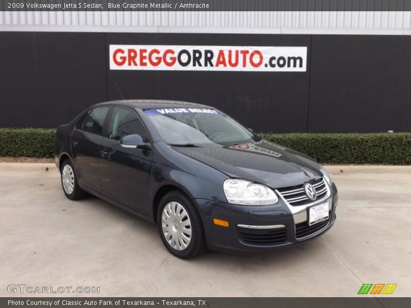 Blue Graphite Metallic / Anthracite 2009 Volkswagen Jetta S Sedan