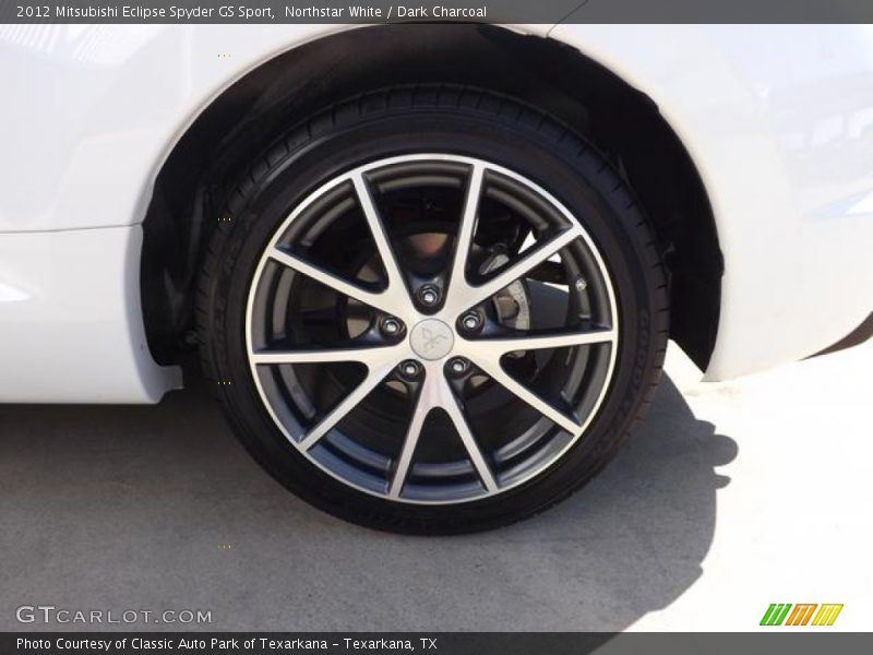 Northstar White / Dark Charcoal 2012 Mitsubishi Eclipse Spyder GS Sport