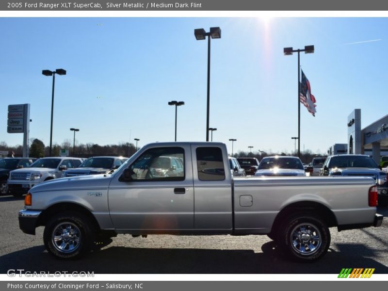Silver Metallic / Medium Dark Flint 2005 Ford Ranger XLT SuperCab