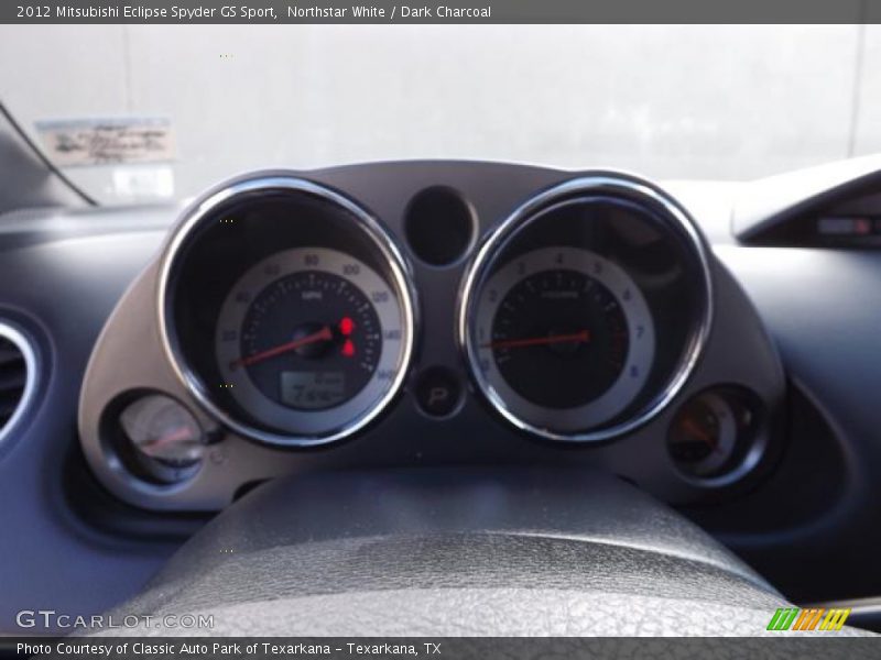 Northstar White / Dark Charcoal 2012 Mitsubishi Eclipse Spyder GS Sport
