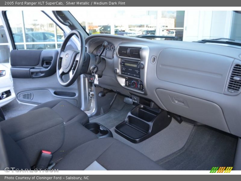 Silver Metallic / Medium Dark Flint 2005 Ford Ranger XLT SuperCab