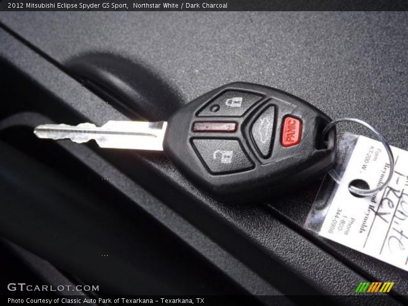 Northstar White / Dark Charcoal 2012 Mitsubishi Eclipse Spyder GS Sport