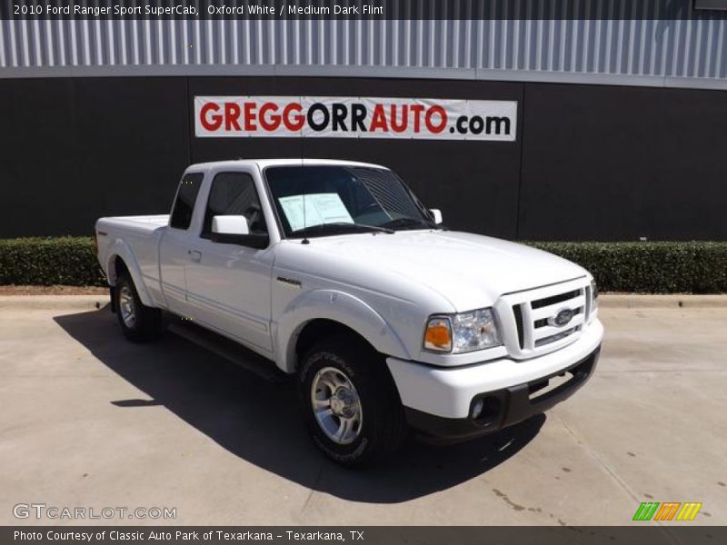 Oxford White / Medium Dark Flint 2010 Ford Ranger Sport SuperCab