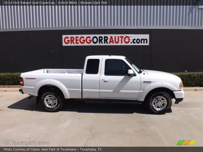 Oxford White / Medium Dark Flint 2010 Ford Ranger Sport SuperCab