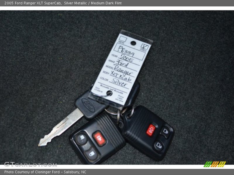 Silver Metallic / Medium Dark Flint 2005 Ford Ranger XLT SuperCab