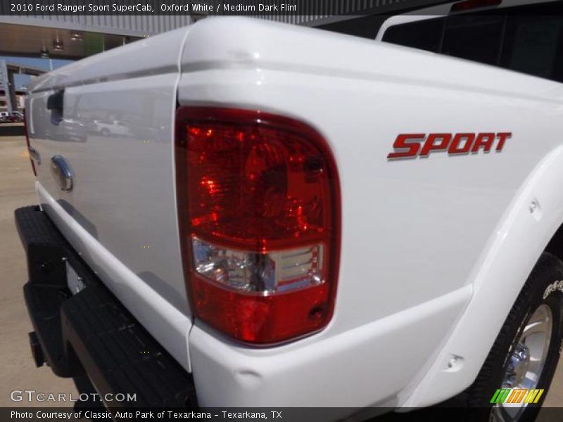 Oxford White / Medium Dark Flint 2010 Ford Ranger Sport SuperCab