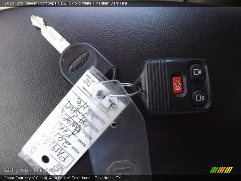 Keys of 2010 Ranger Sport SuperCab
