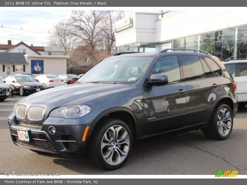 Platinum Gray Metallic / Black 2011 BMW X5 xDrive 50i