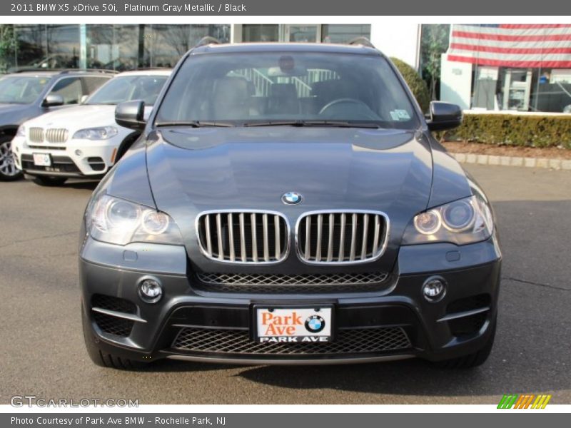 Platinum Gray Metallic / Black 2011 BMW X5 xDrive 50i
