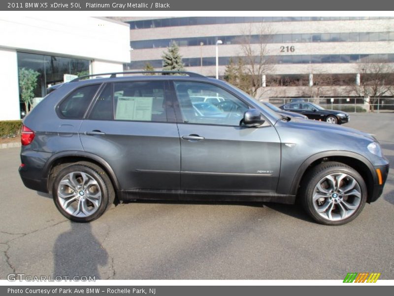 Platinum Gray Metallic / Black 2011 BMW X5 xDrive 50i