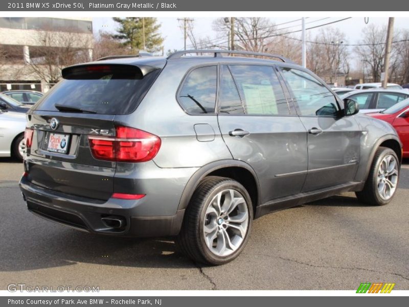 Platinum Gray Metallic / Black 2011 BMW X5 xDrive 50i