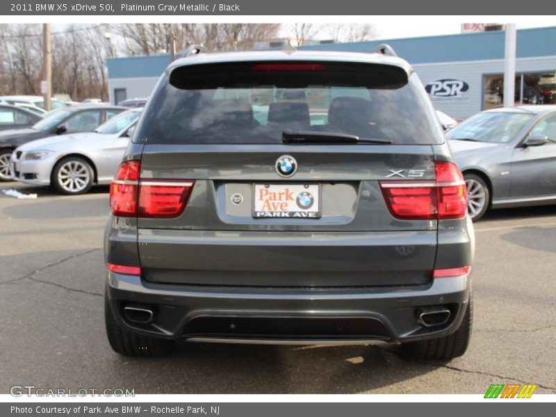 Platinum Gray Metallic / Black 2011 BMW X5 xDrive 50i