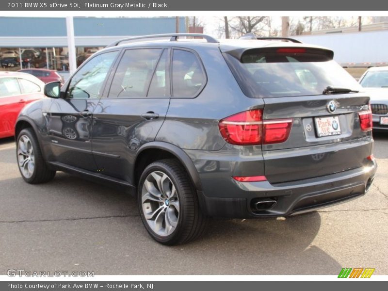 Platinum Gray Metallic / Black 2011 BMW X5 xDrive 50i