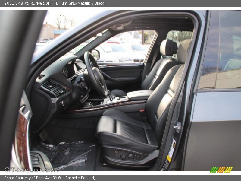 Platinum Gray Metallic / Black 2011 BMW X5 xDrive 50i