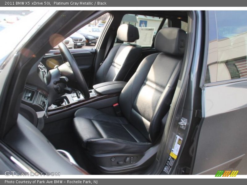 Platinum Gray Metallic / Black 2011 BMW X5 xDrive 50i